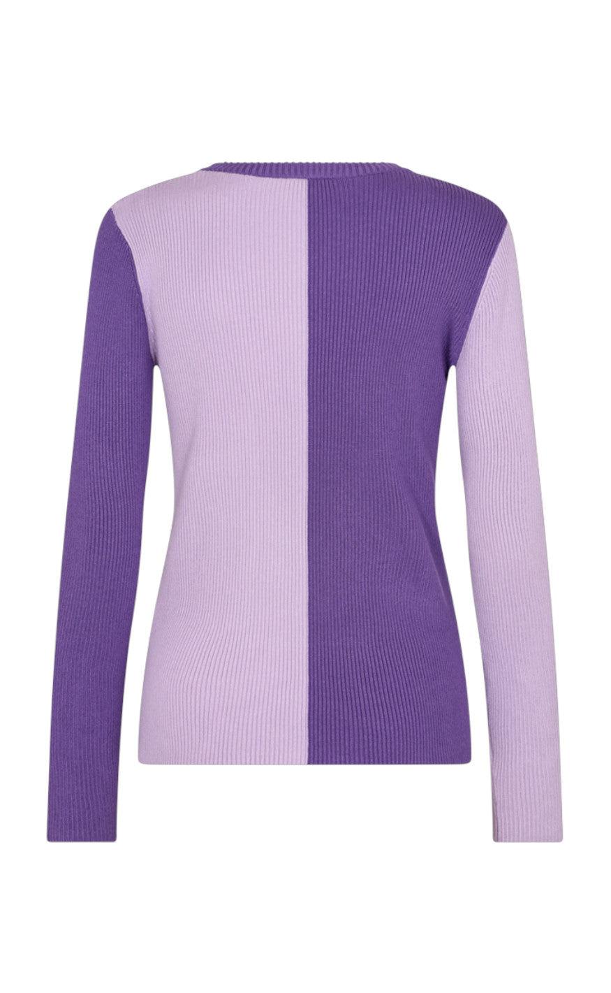 Freequent Bluse - Katie - Royal Lilac W. Lavendula