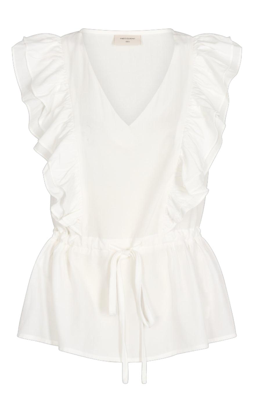 Freequent Bluse - Lollo - Off White