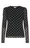 Freequent Bluse - Manta - Black/Offwhite