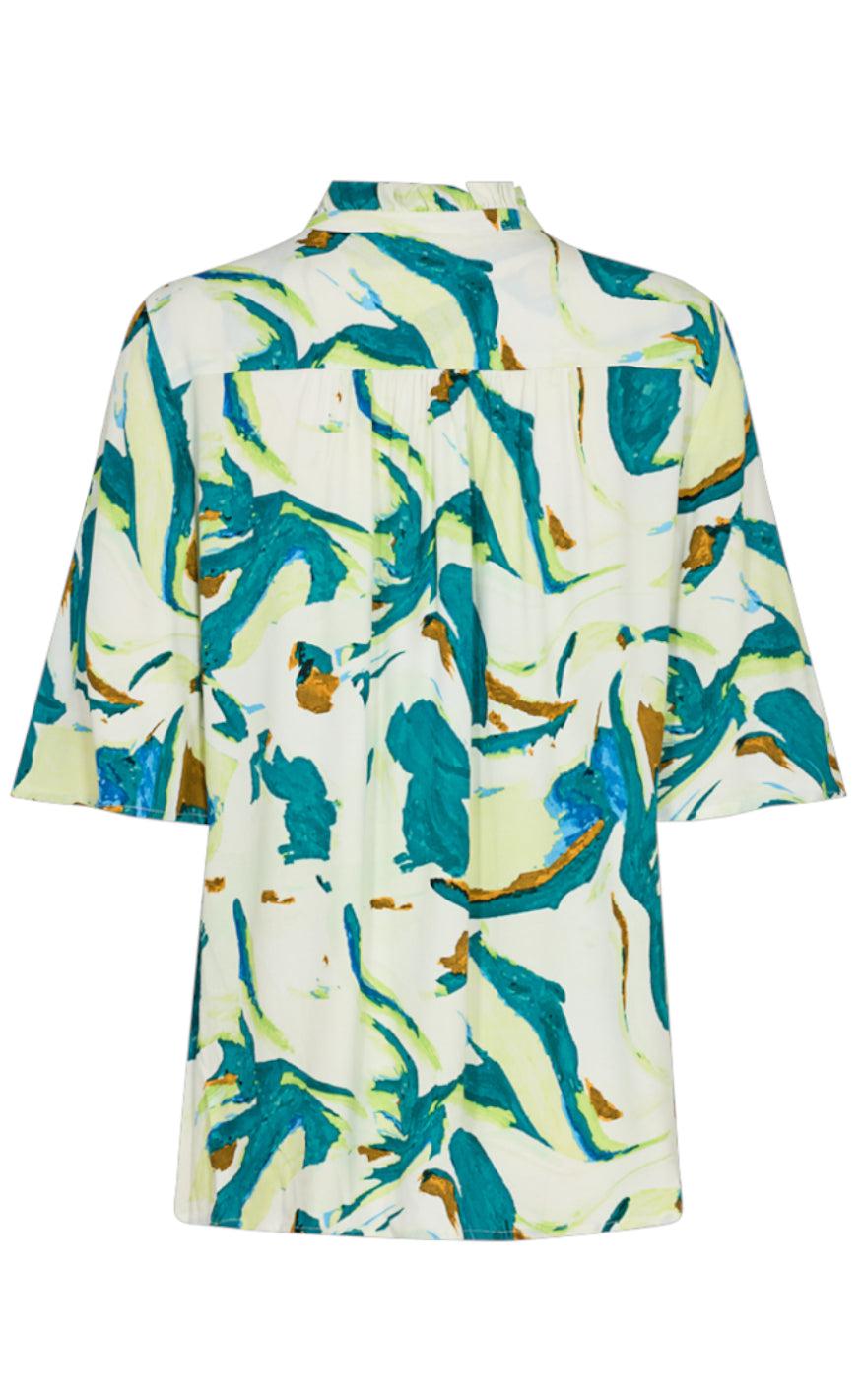 Freequent Bluse - Neline - Bay W. Pepper Green