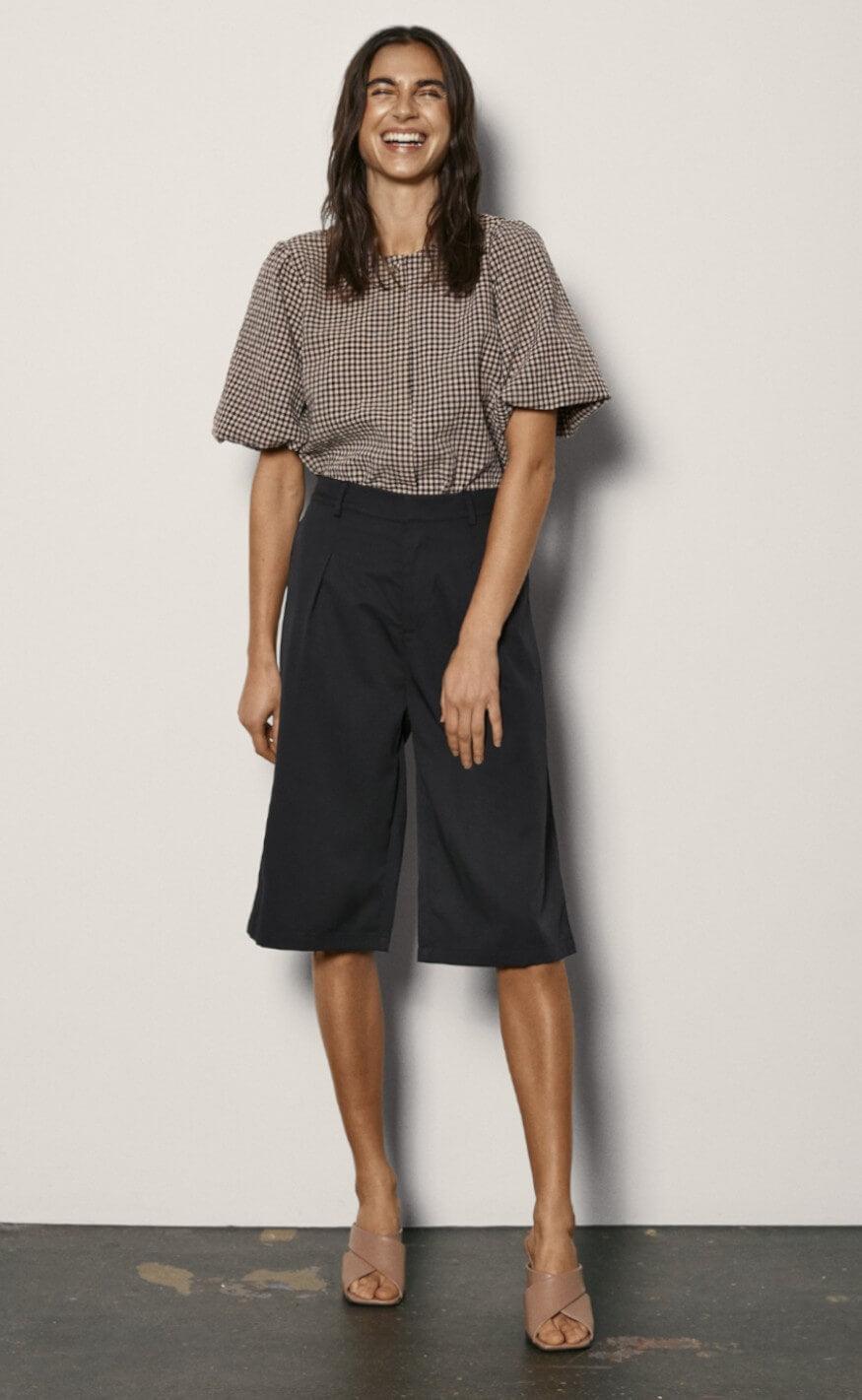 Freequent Bluse - Sango - Beige Sand Mix