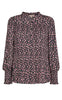 Freequent Bluse - Teresa - Black With Fudge