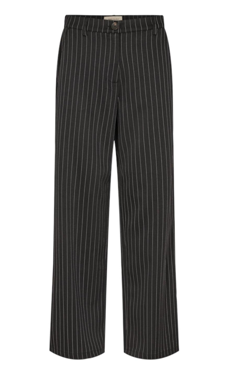 Freequent Bukser - Camillo - Black W. Off White
