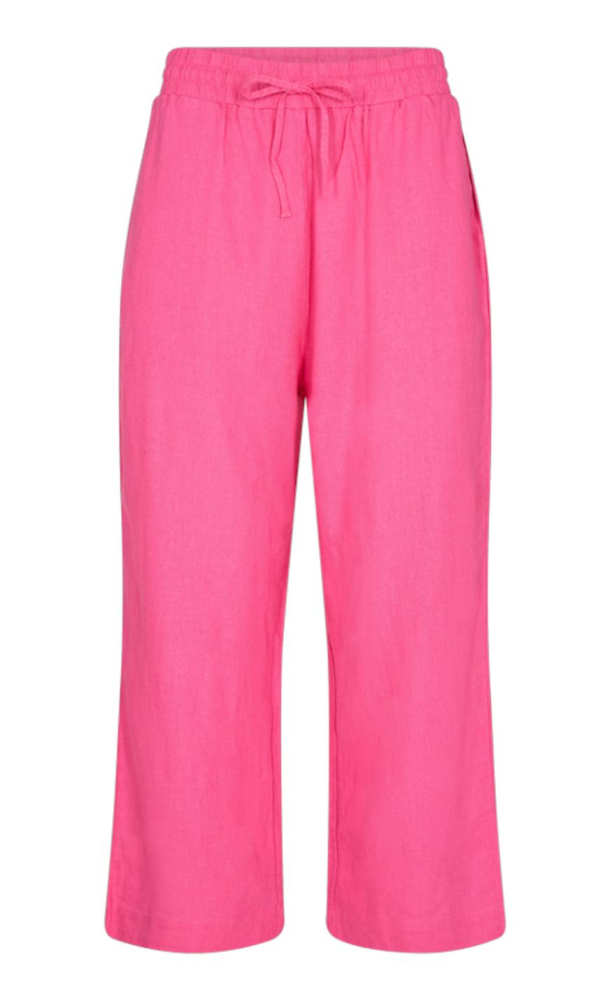 Freequent Bukser - Lava Ankle - Carmine Rose