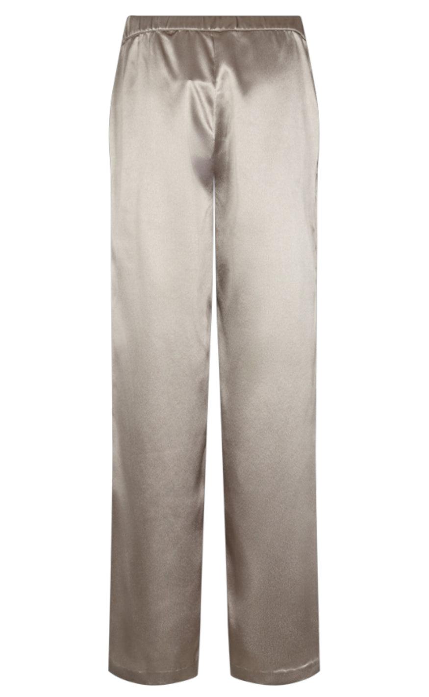 Freequent Bukser - Satin - Desert Taupe Metallic