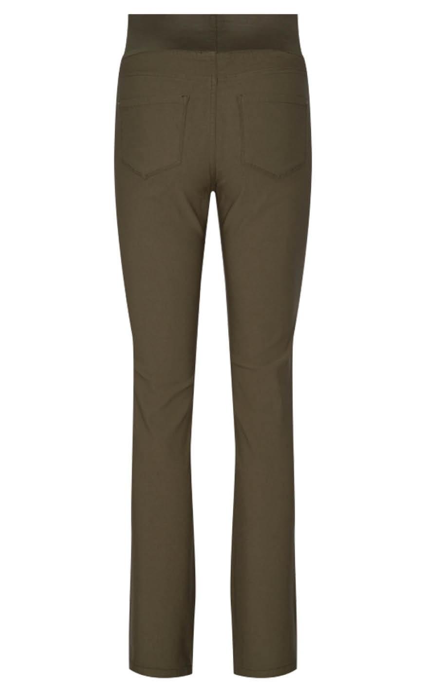 Freequent Bukser - Shantal Bootcut Power - Olive Night