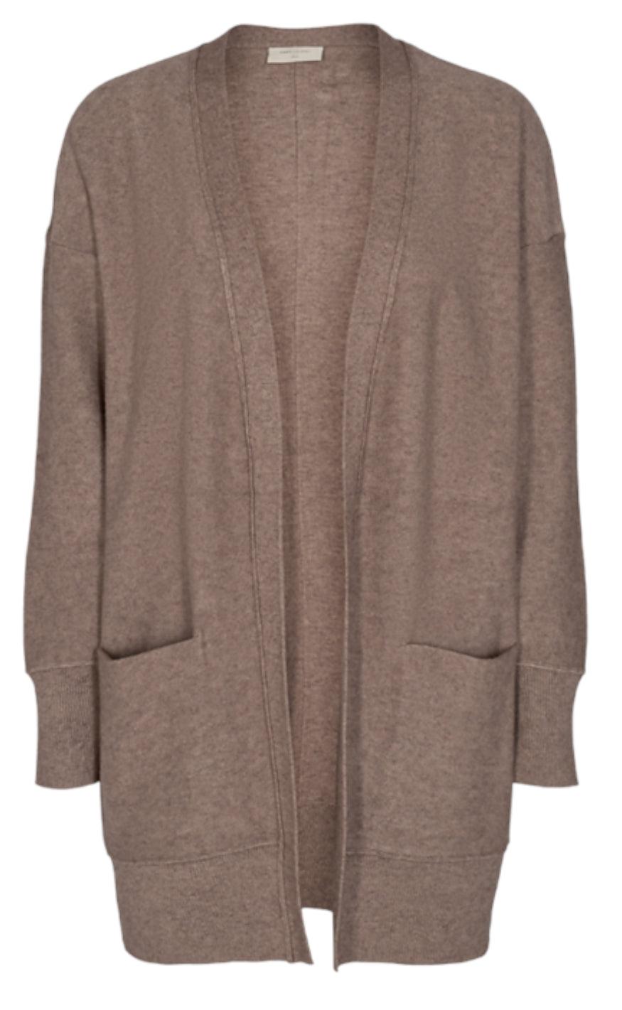 Freequent Cardigan - Claura - Beige Sand Melange