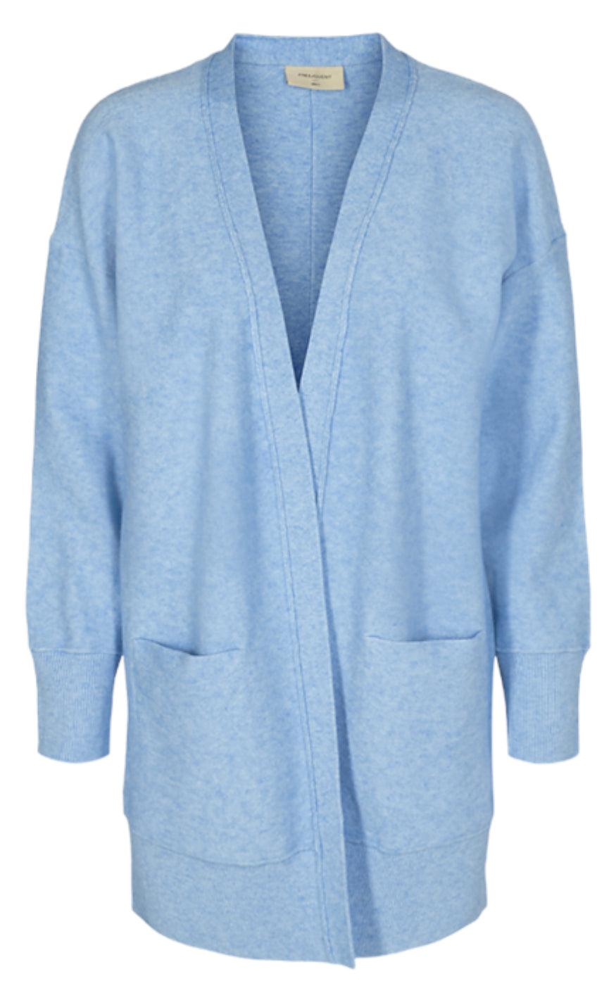 Freequent Cardigan - Claura - Chambray Blue