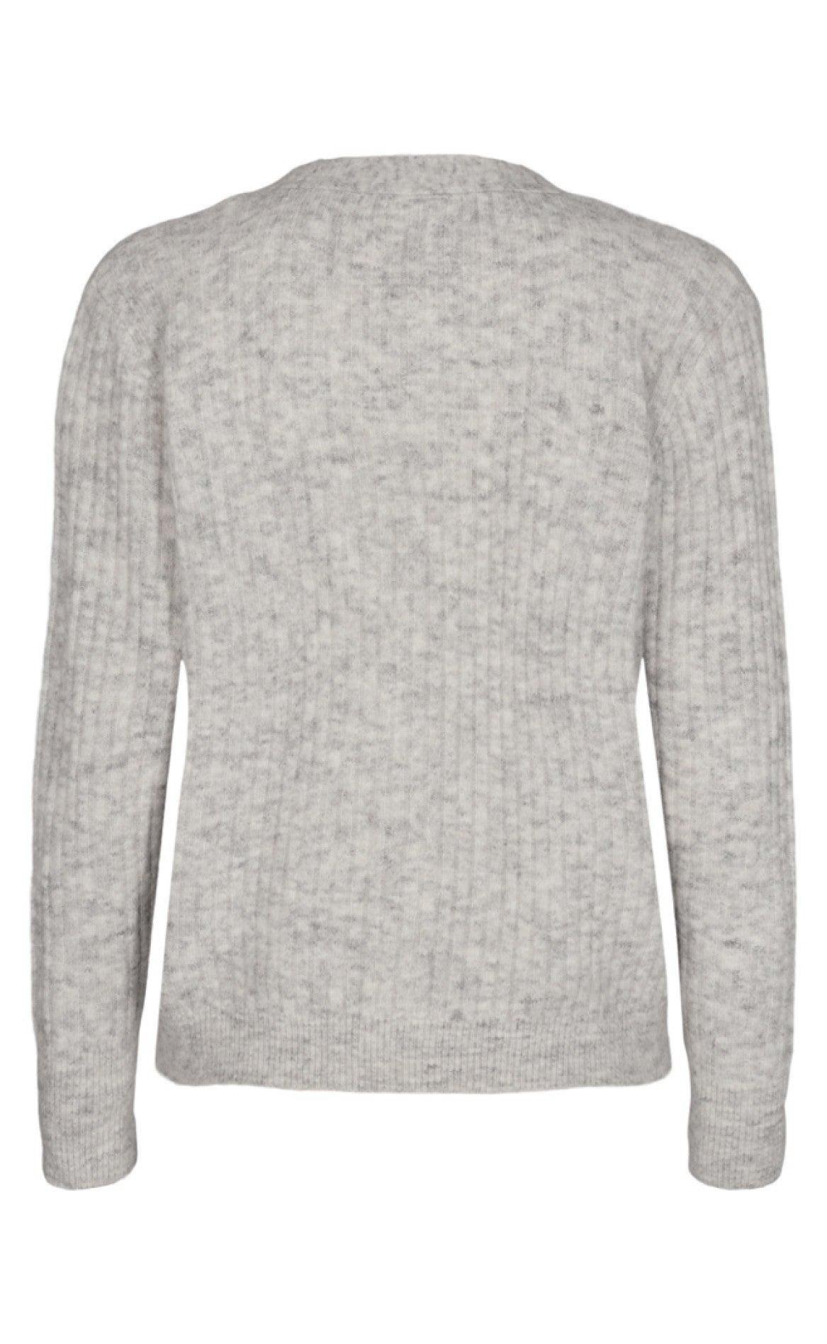 Freequent Cardigan - Hilla Diamond - Oatmeal Melange