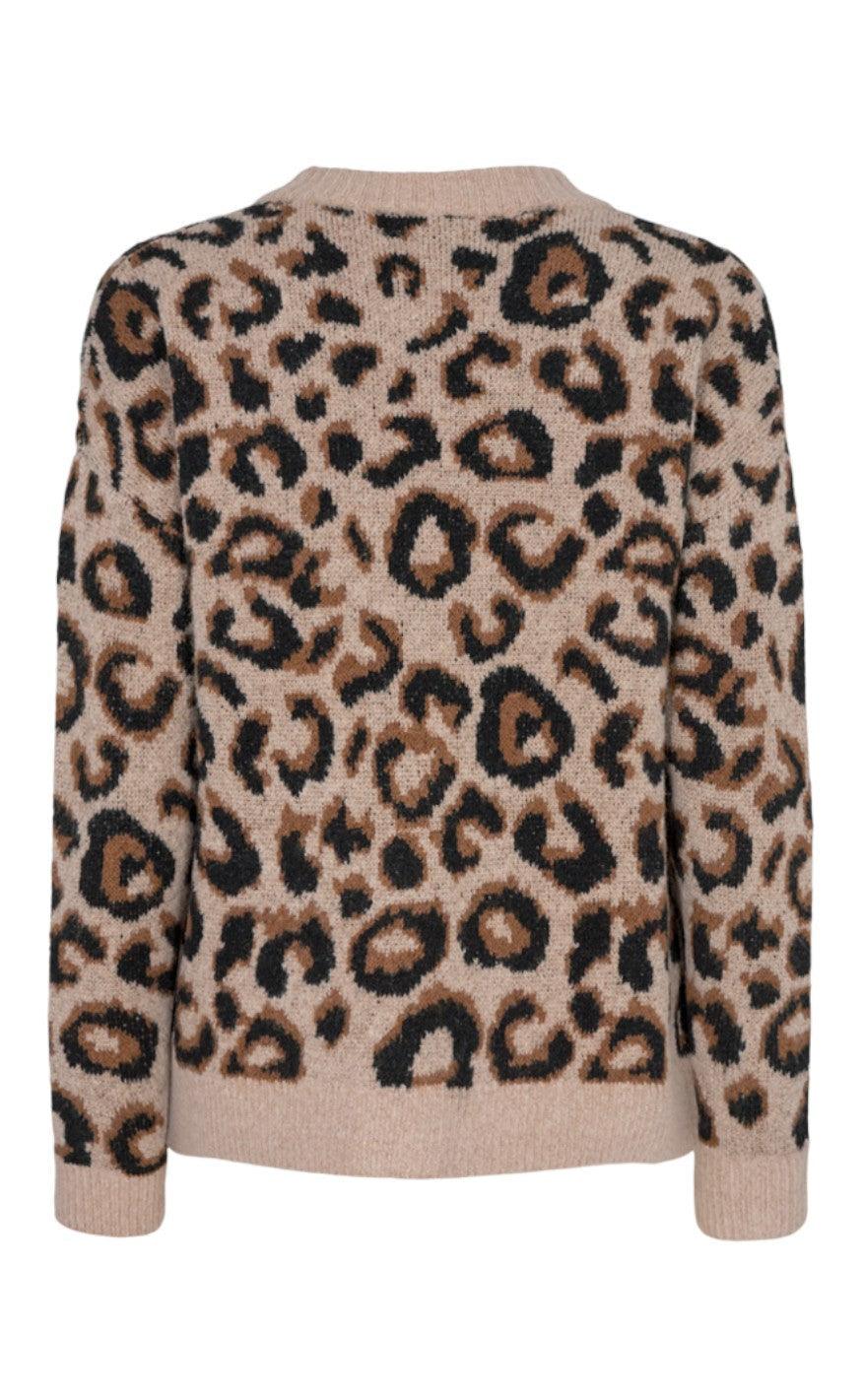 Freequent Cardigan - Leoa - Silver Mink Mix
