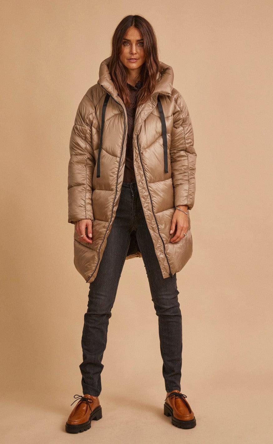Freequent Jakke - Bronx - Silver Mink