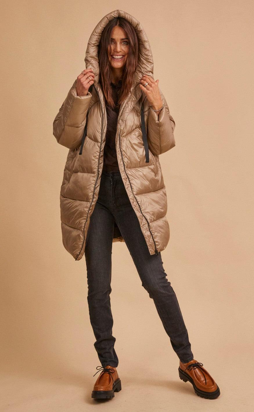 Freequent Jakke - Bronx - Silver Mink