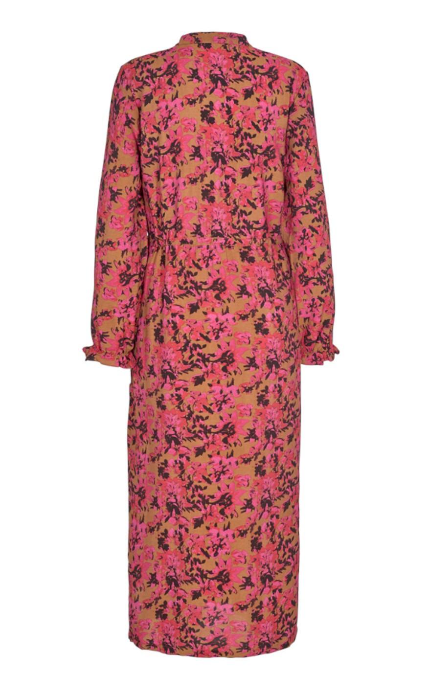 Freequent Kjole - Adriane - Cerise With Black