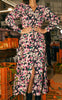 Freequent Kjole - Caisa - Black W. Pepper Green