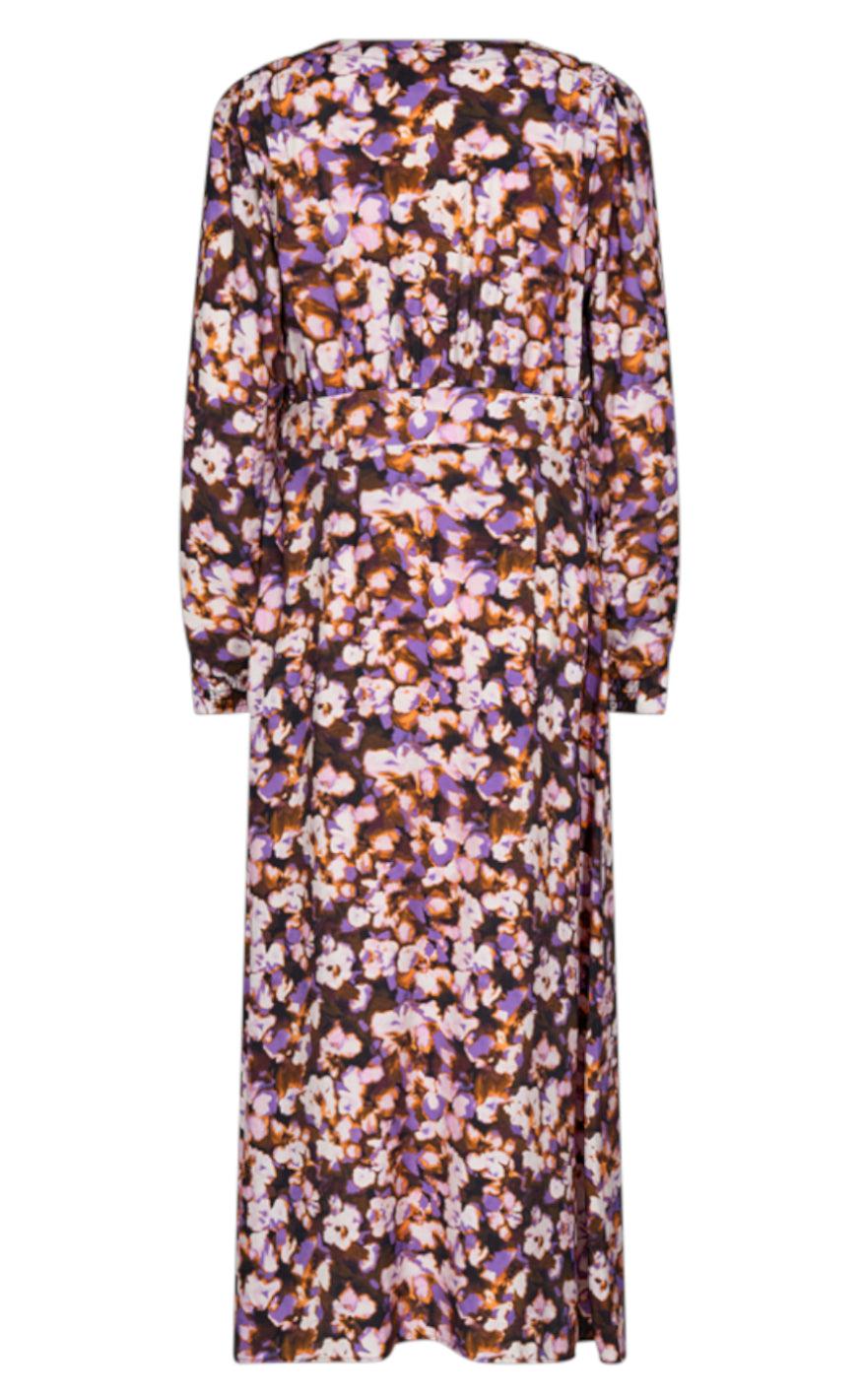 Freequent Kjole - Caisa - Royal Lilac W. Tangelo