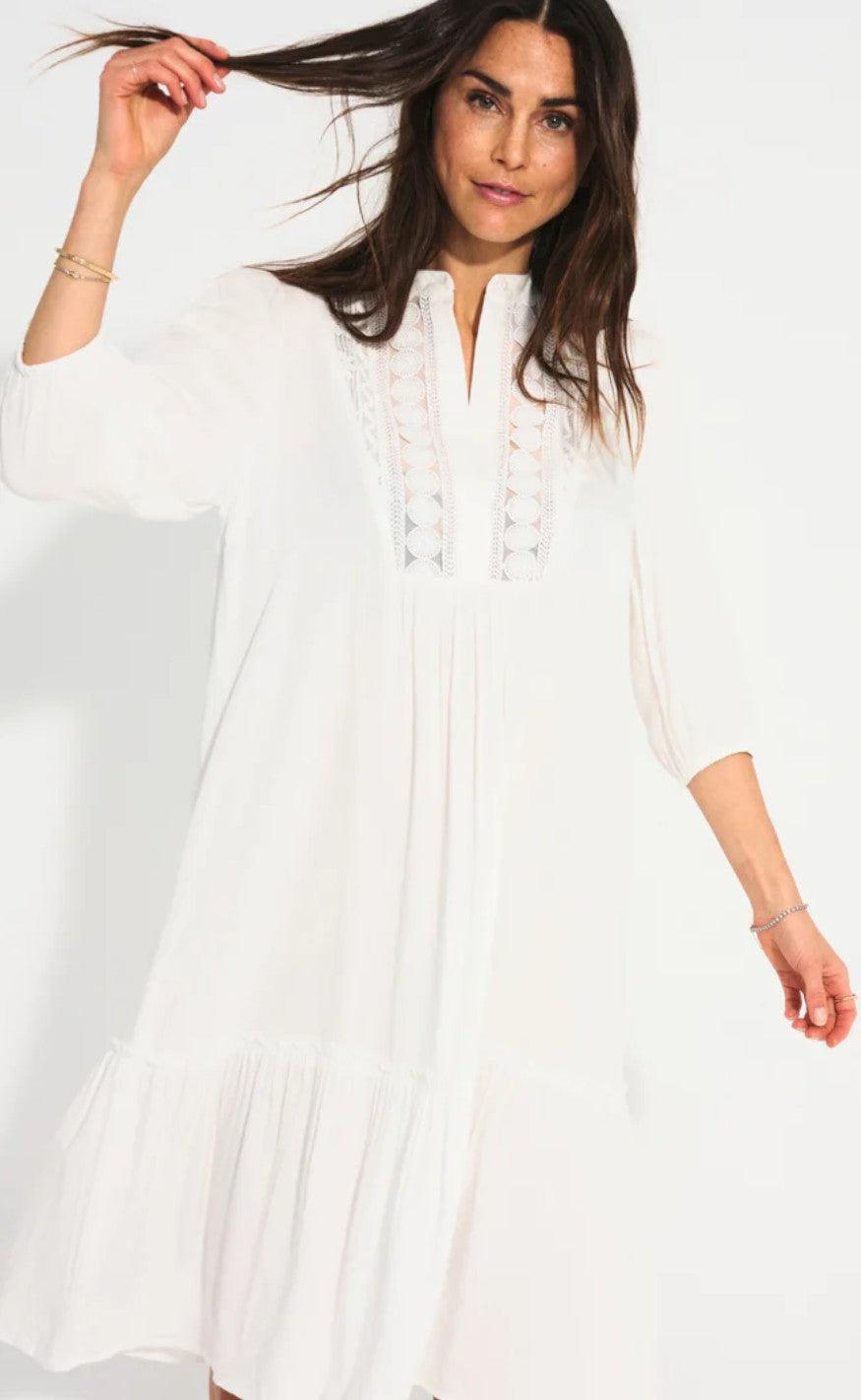 Freequent Kjole - Cillie - Brilliant White