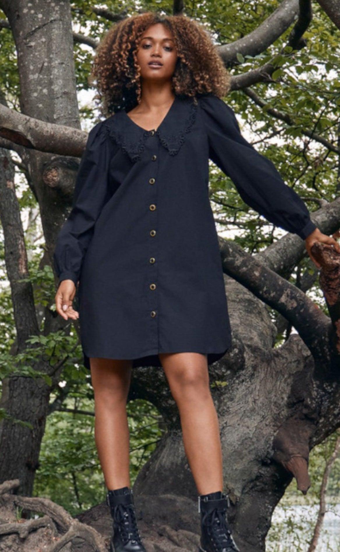 Freequent Kjole - Collary - Black