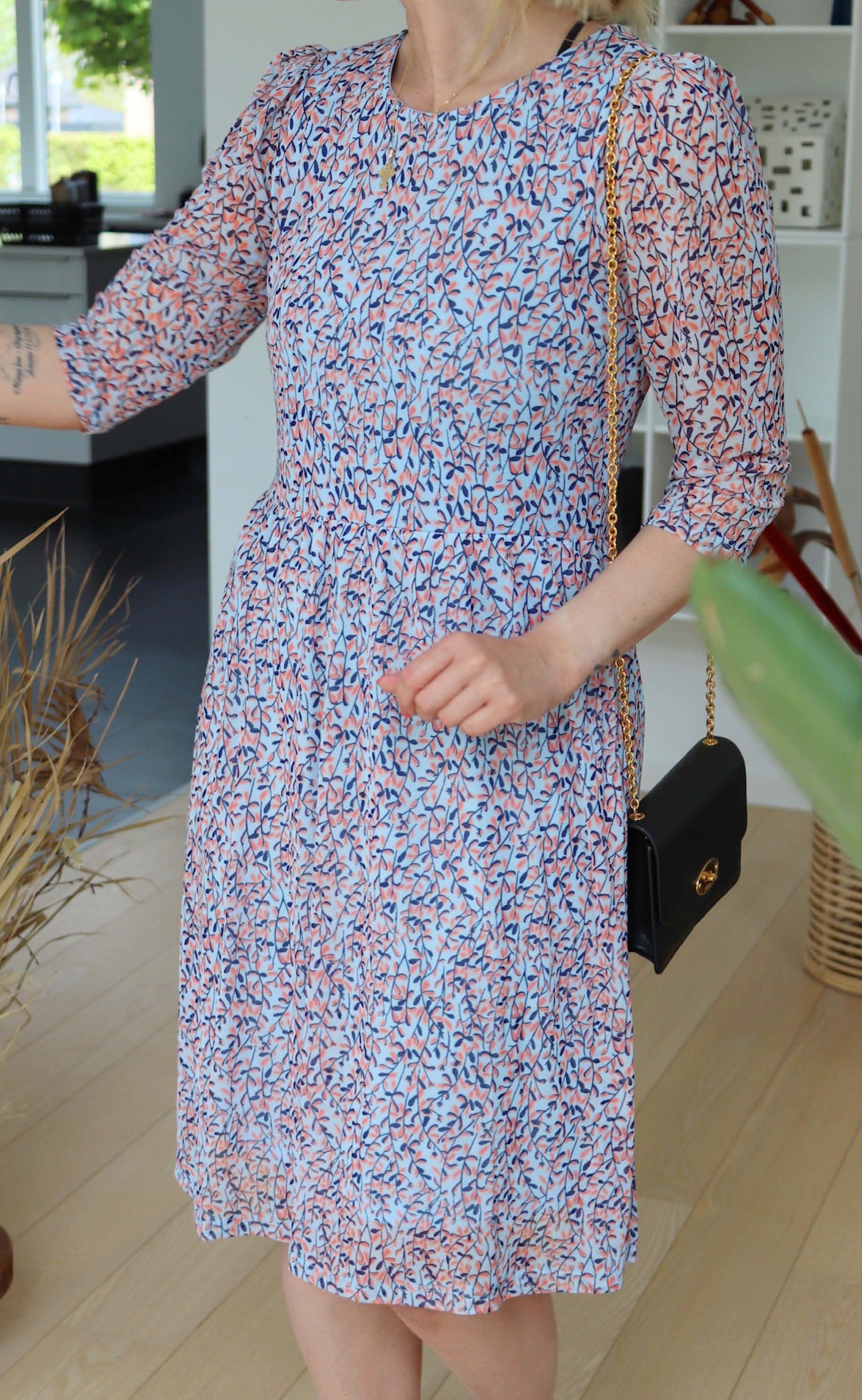 Freequent Kjole - Gama - Chambray Blue Mix