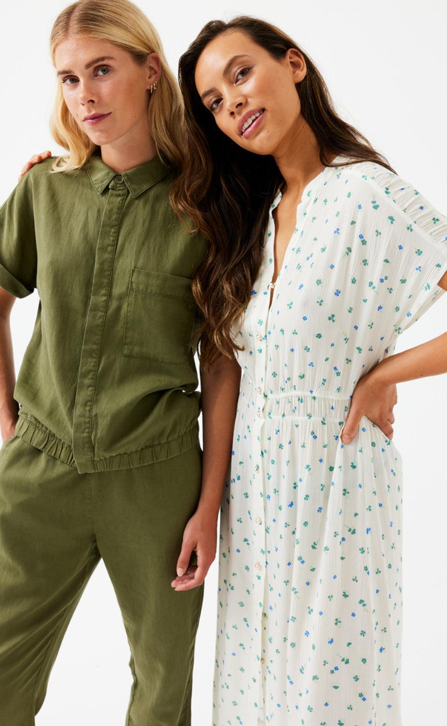 Freequent Kjole - Heline - Off White W. Marina