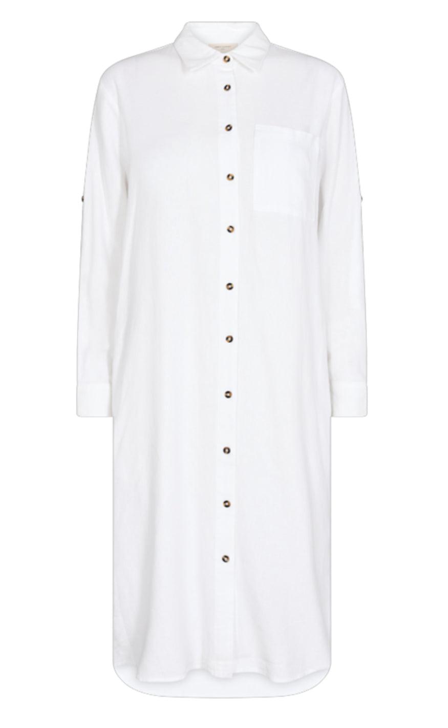 Freequent Kjole - Lava - Brilliant White