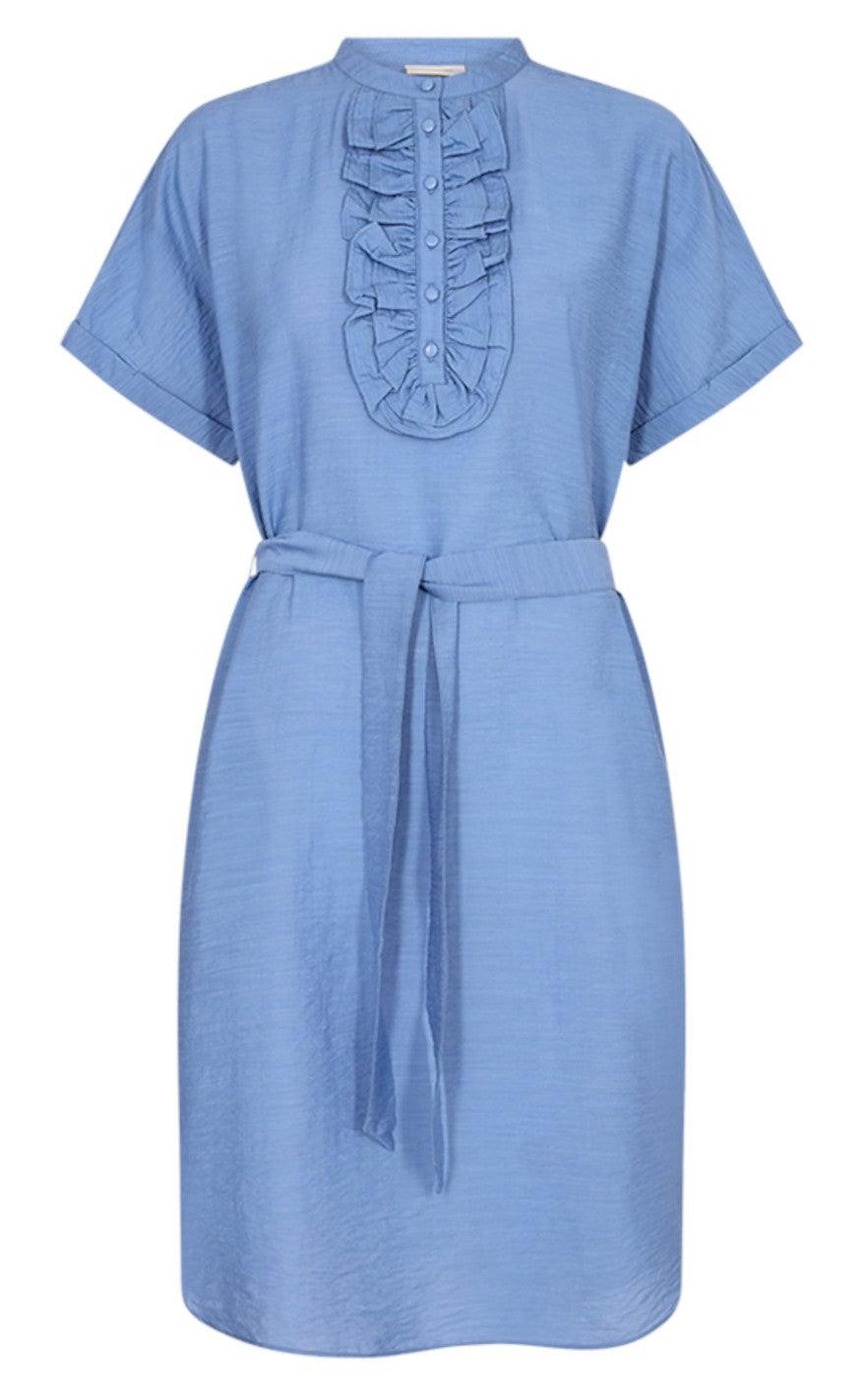 Freequent Kjole - Laviva - Chambray Blue
