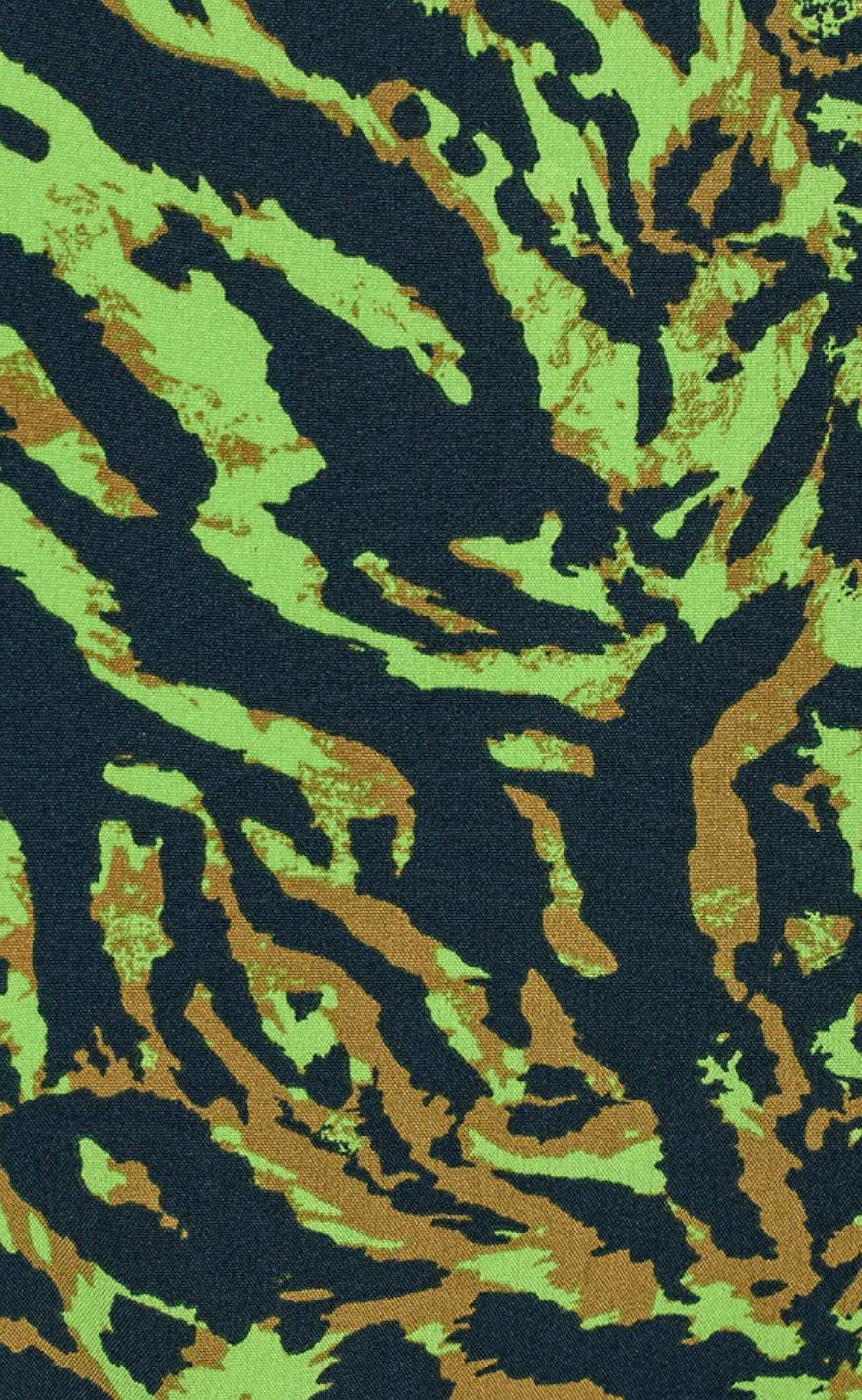 Freequent Kjole - LeSandra - Lime Green W. Black