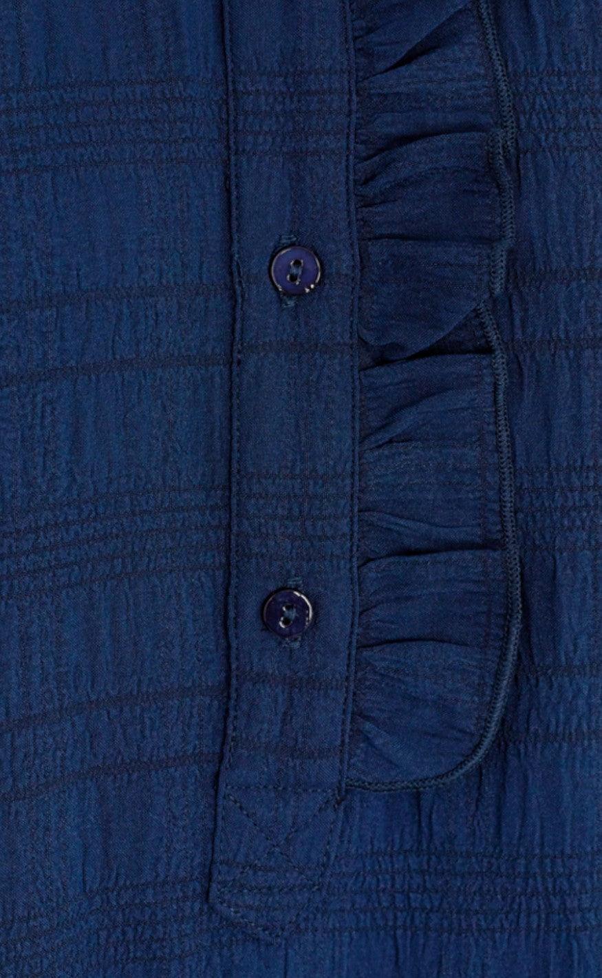 Freequent Kjole - Melisse - Navy