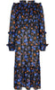 Freequent Kjole - Paulin - Black With Amparo Blue