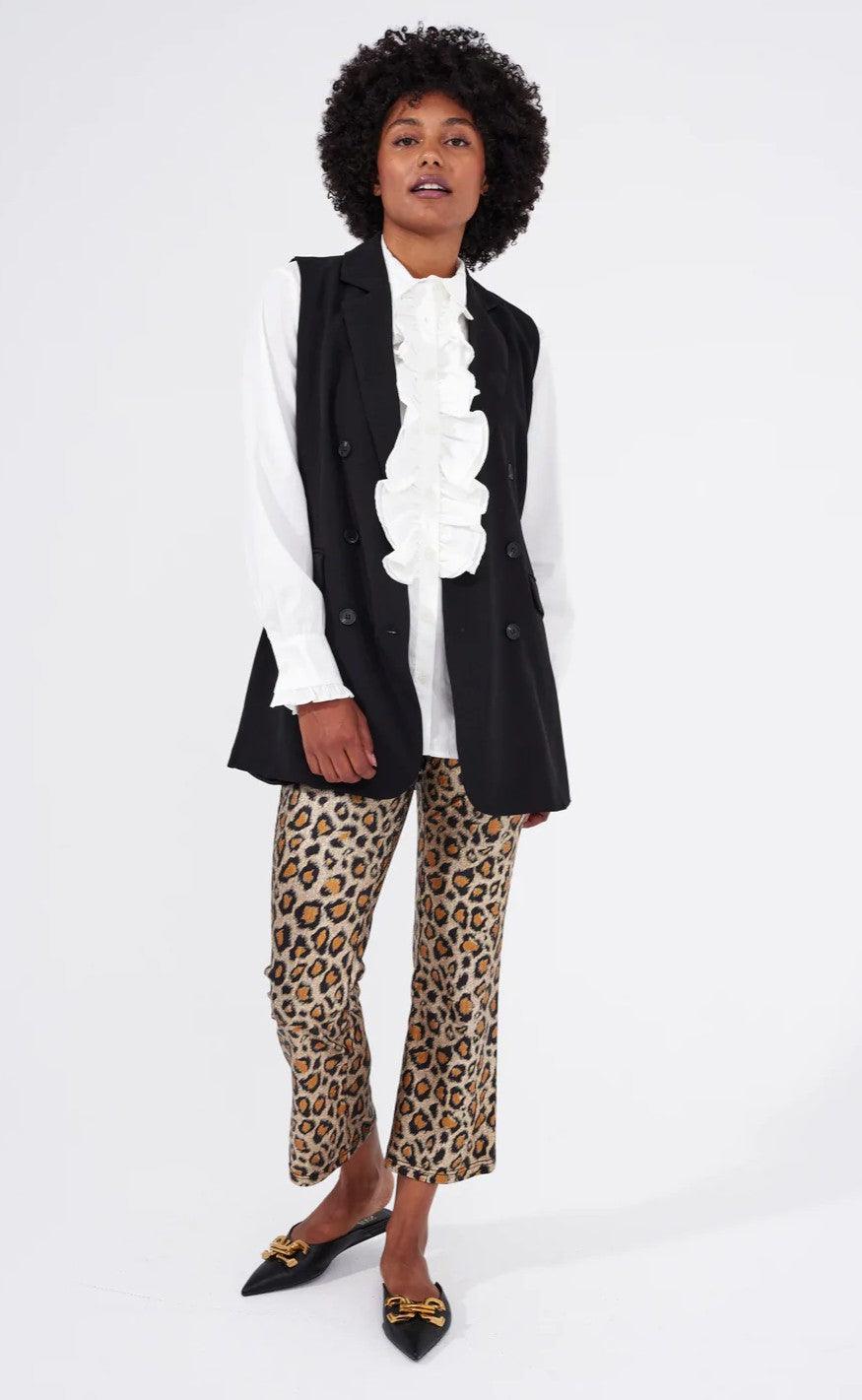 Freequent Leggings - Alex - Bird of Paradise w. Black