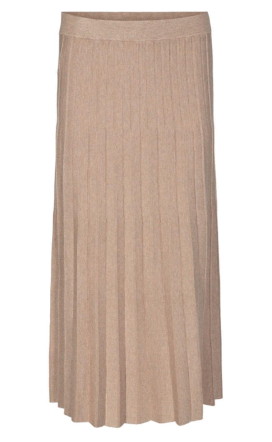 Freequent Nederdel - Ani - Beige Sand Melange