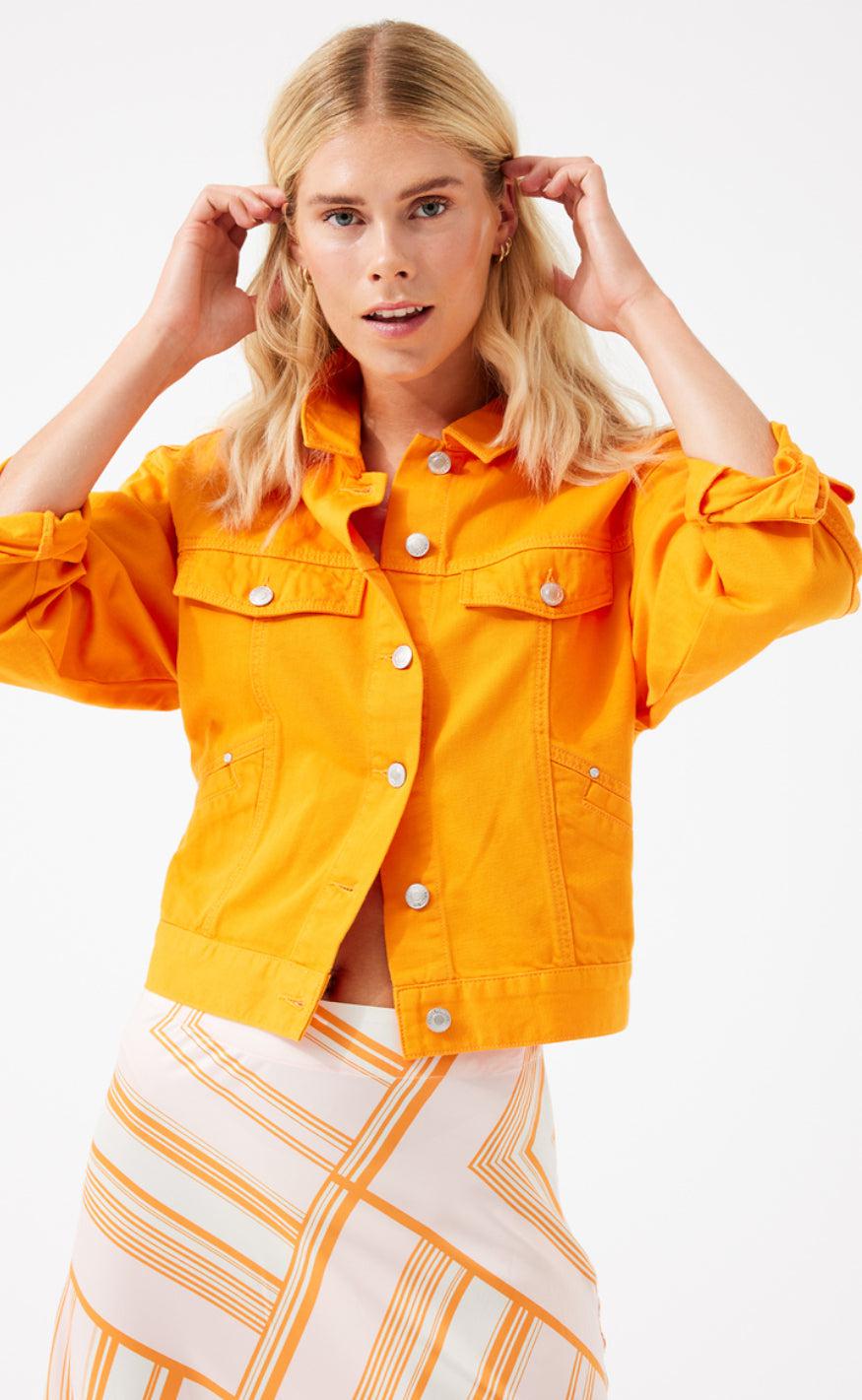 Freequent Nederdel - Semia - Flame orange