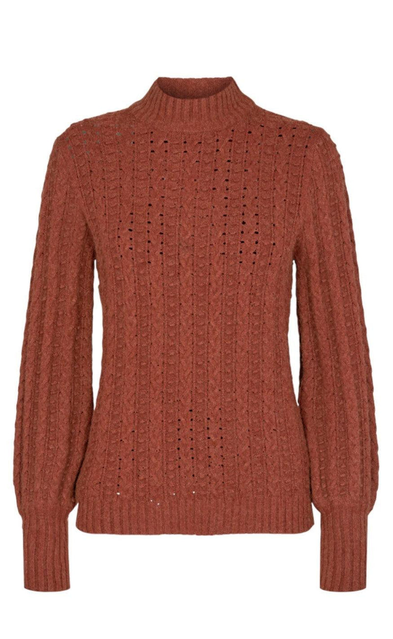 Freequent Pullover - Claura Pattern - Brandy Brown Melange