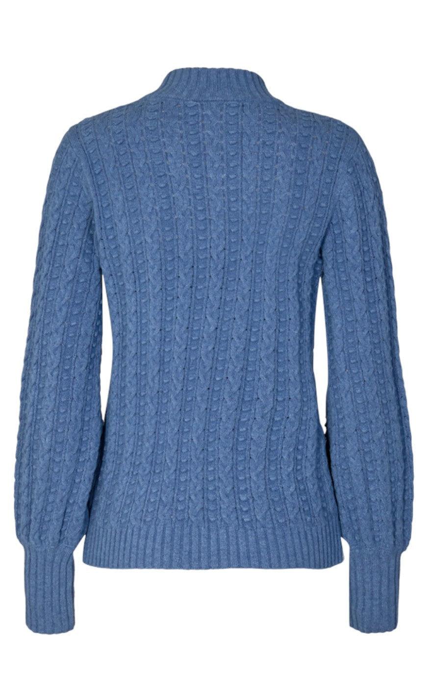 Freequent Pullover - Claura Pattern - Dutch Blue Melange