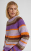 Freequent Pullover - Evy - Royal Lilac W. Desert Taupe