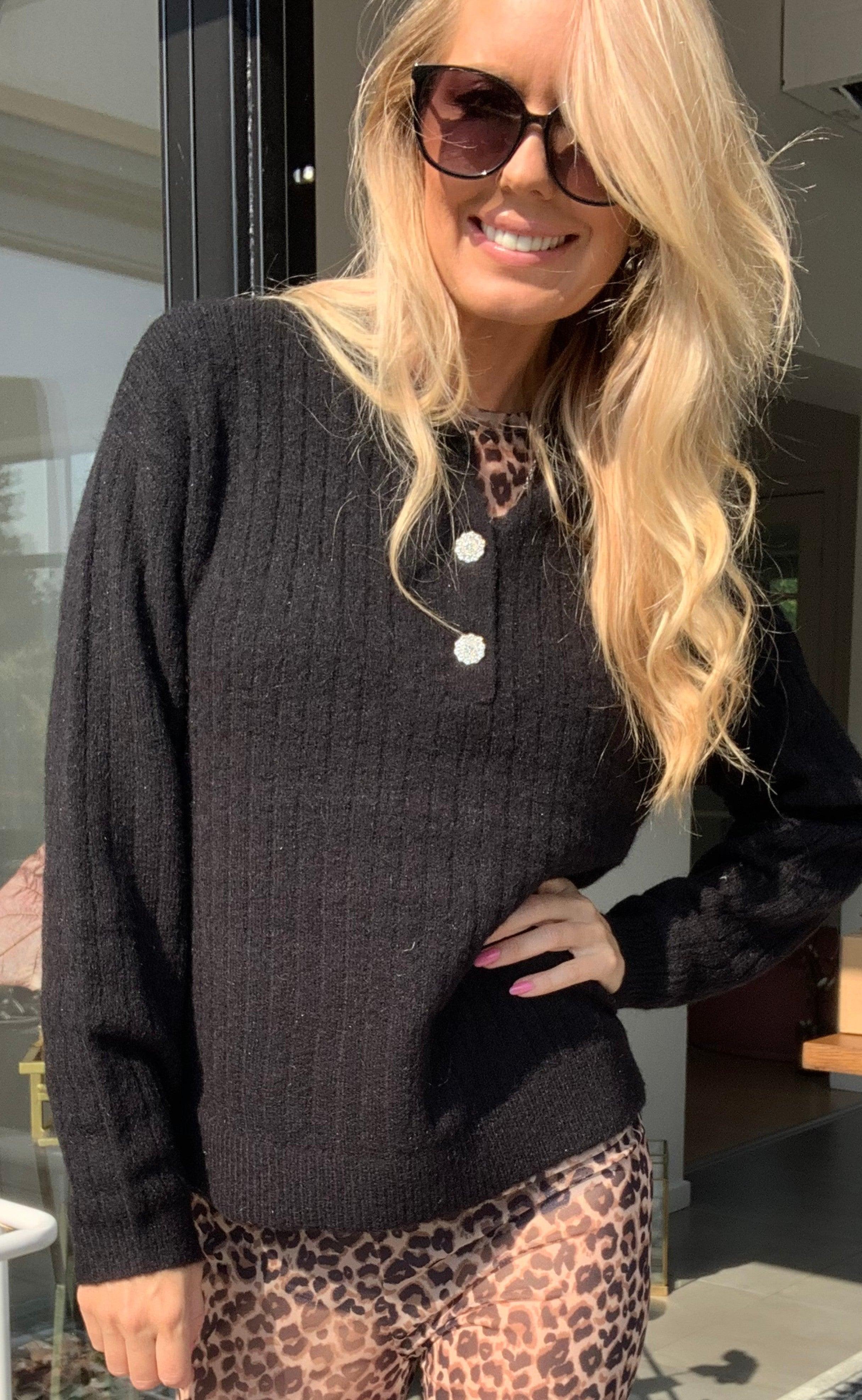 Freequent Pullover - Hilla - Black