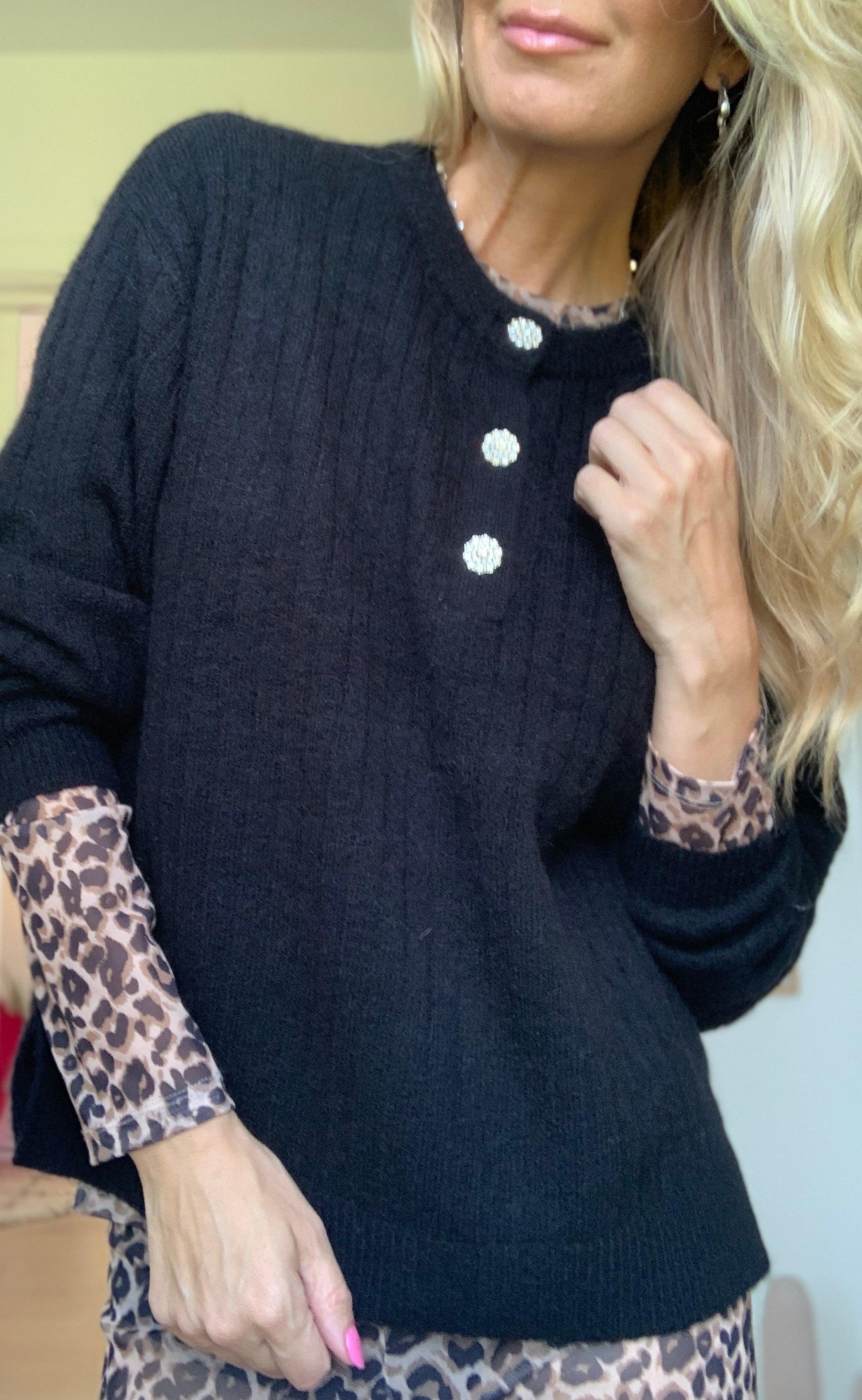 Freequent Pullover - Hilla - Black