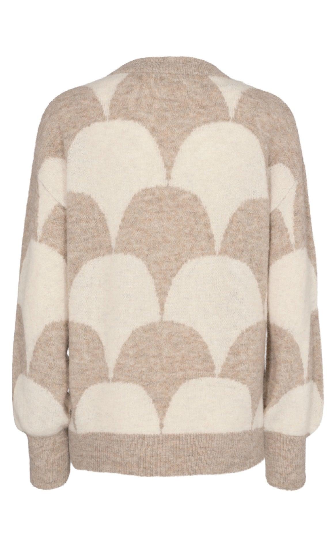 Freequent Pullover - Hilla Drop - Silver Mink Mix
