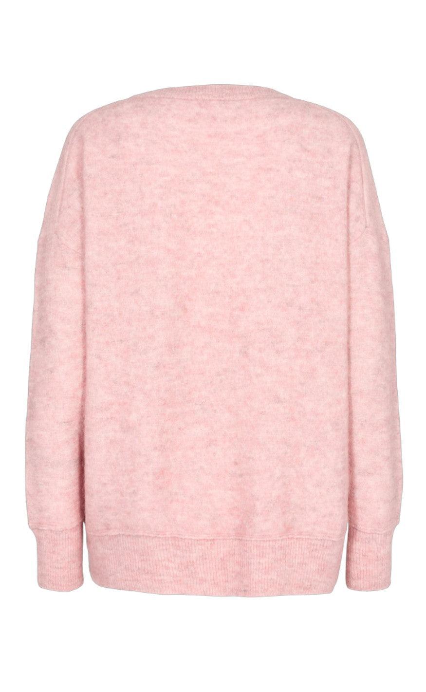 Freequent Pullover - Moto Round - Pale Mauve Melange
