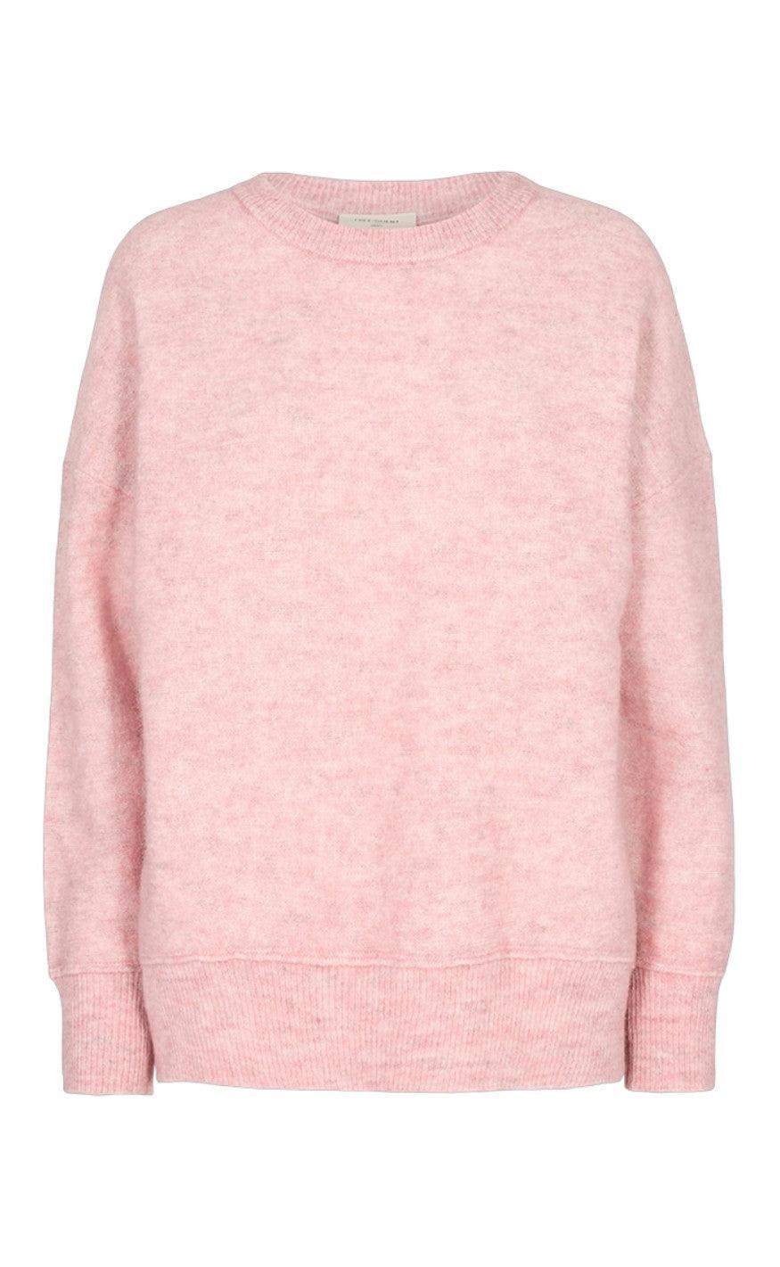 Freequent Pullover - Moto Round - Pale Mauve Melange