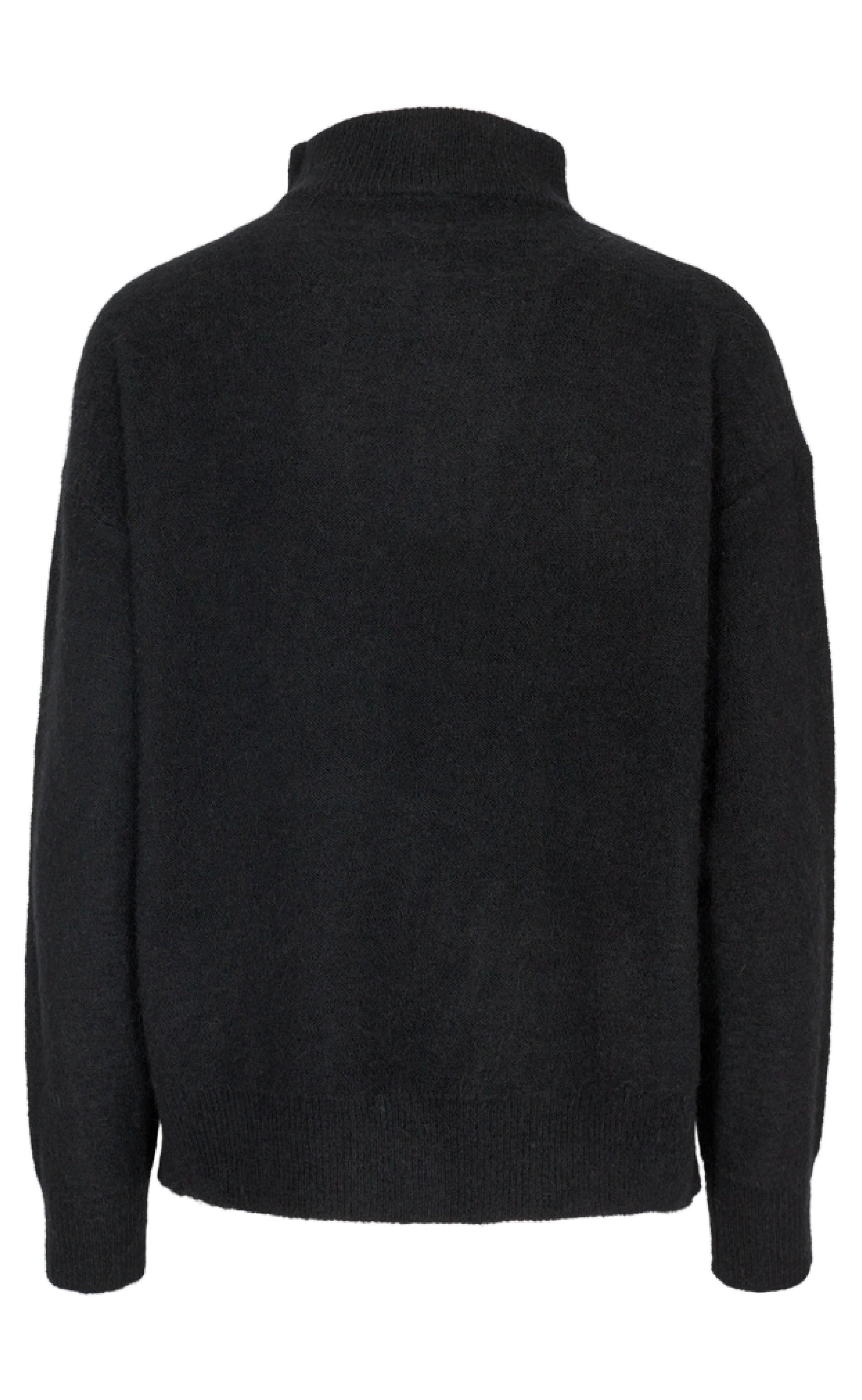 Freequent Pullover - Moto Zip - Black