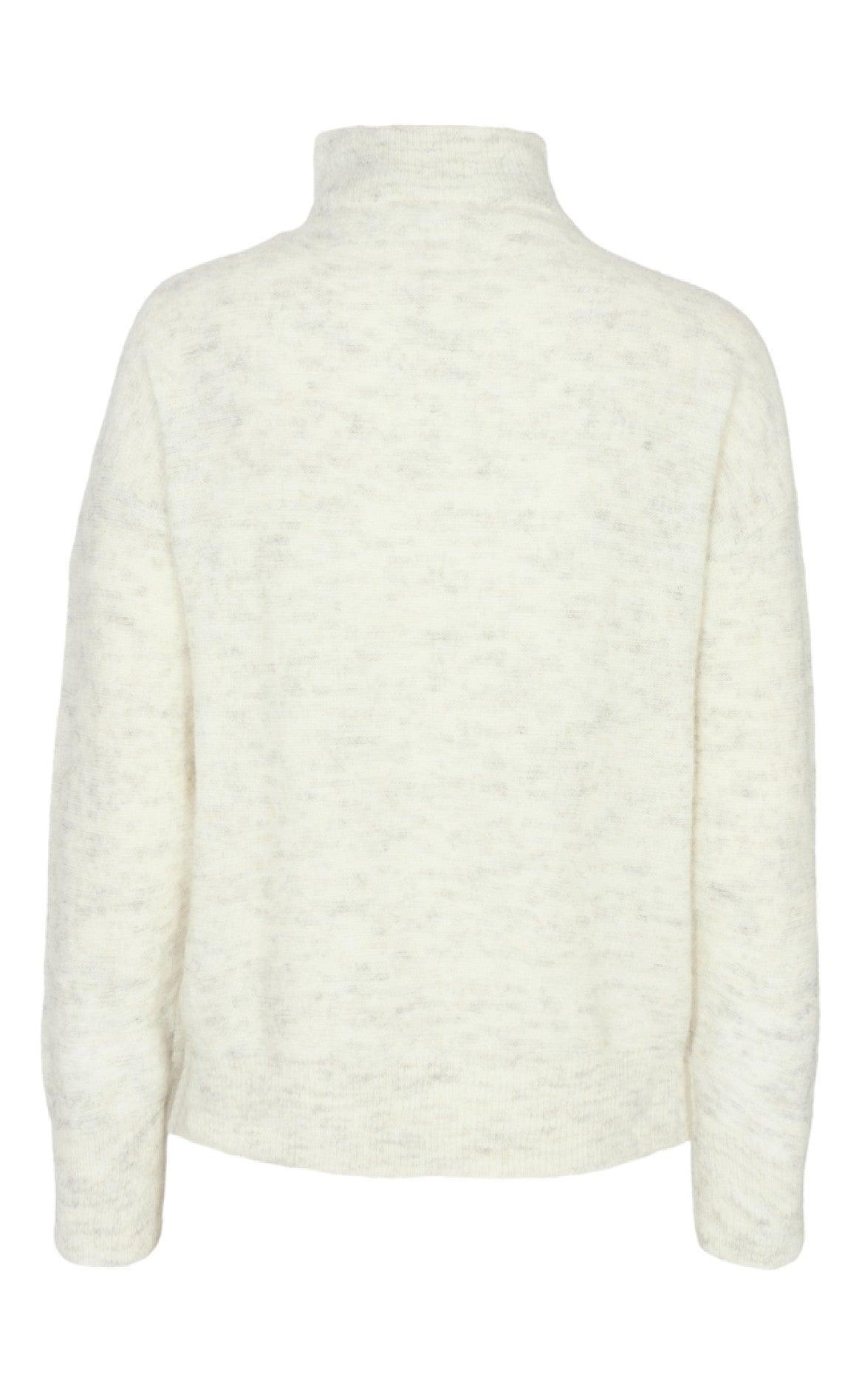 Freequent Pullover - Moto Zip - Offwhite