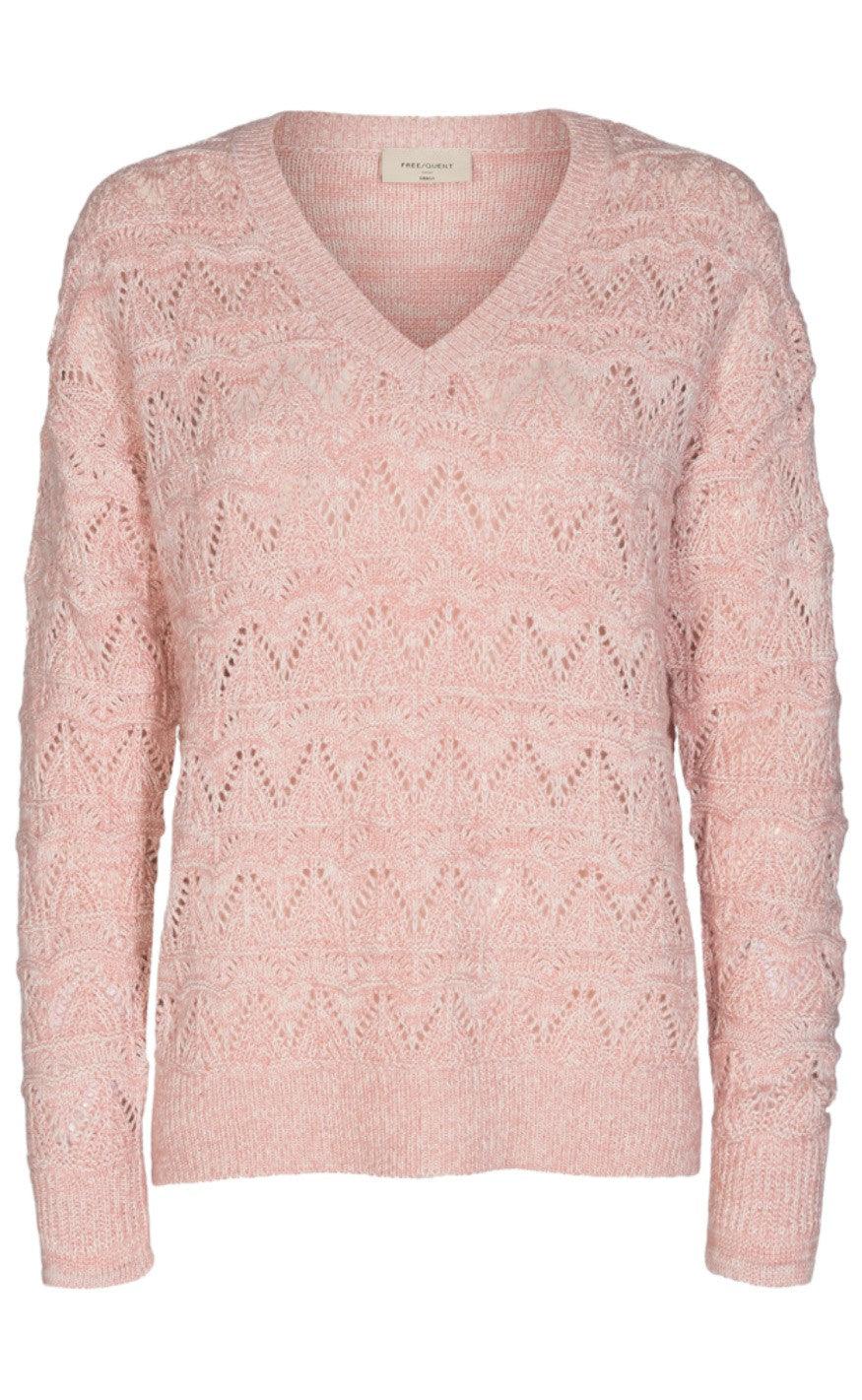 Freequent Pullover - Tina - Pale Mauve Melange