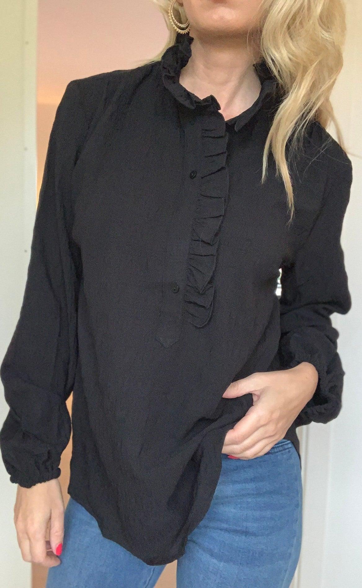 Freequent Shirt - Melisse - Black