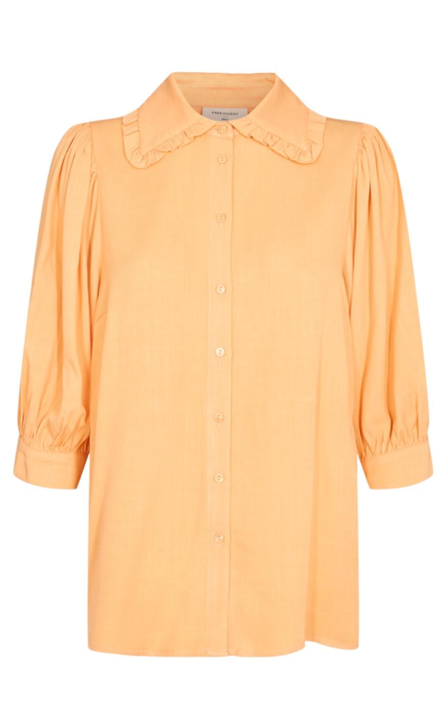 Freequent Skjorte - Ellenor - Apricot Nectar