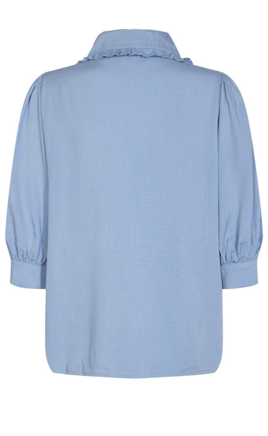 Freequent Skjorte - Ellenor - Chambray Blue