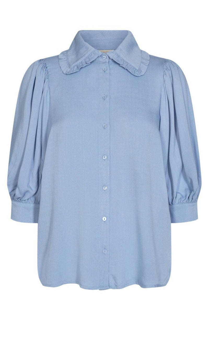 Freequent Skjorte - Ellenor - Chambray Blue