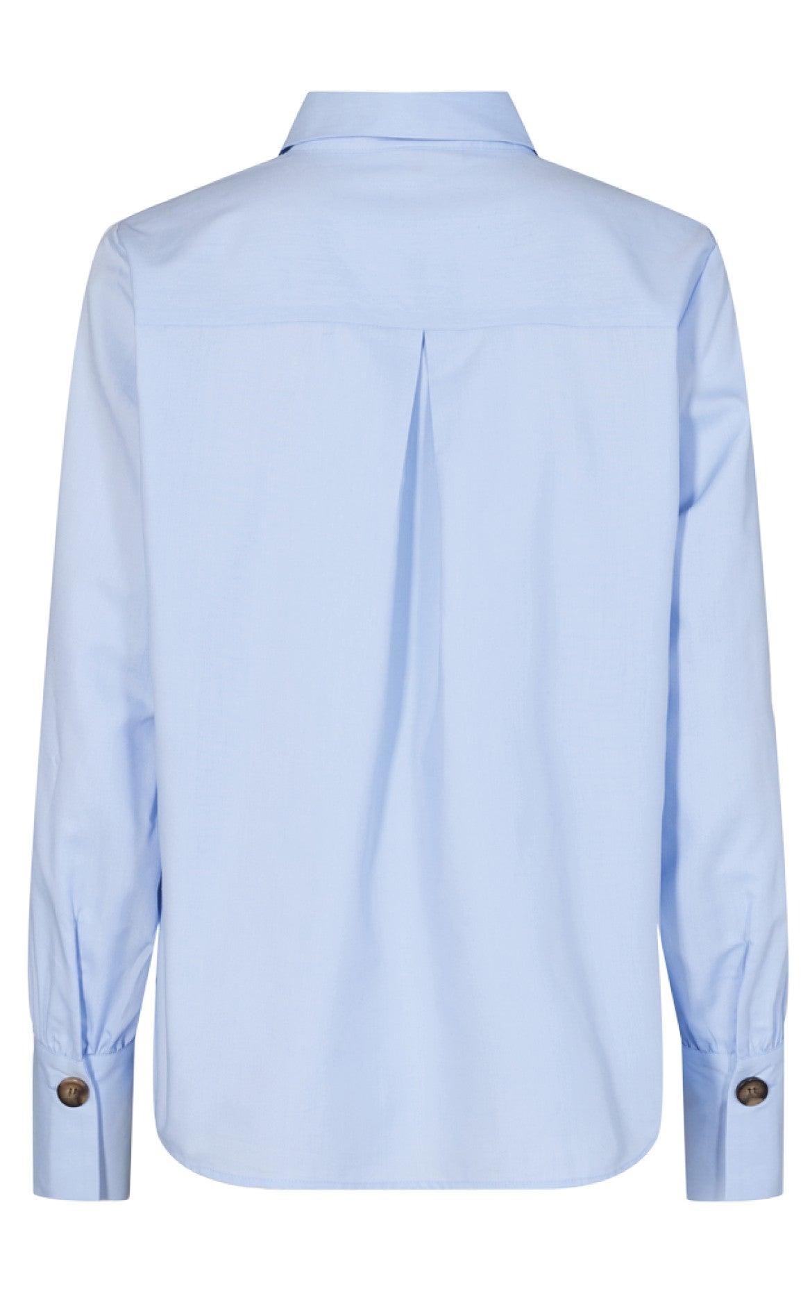 Freequent Skjorte - Flynn - Chambray Blue