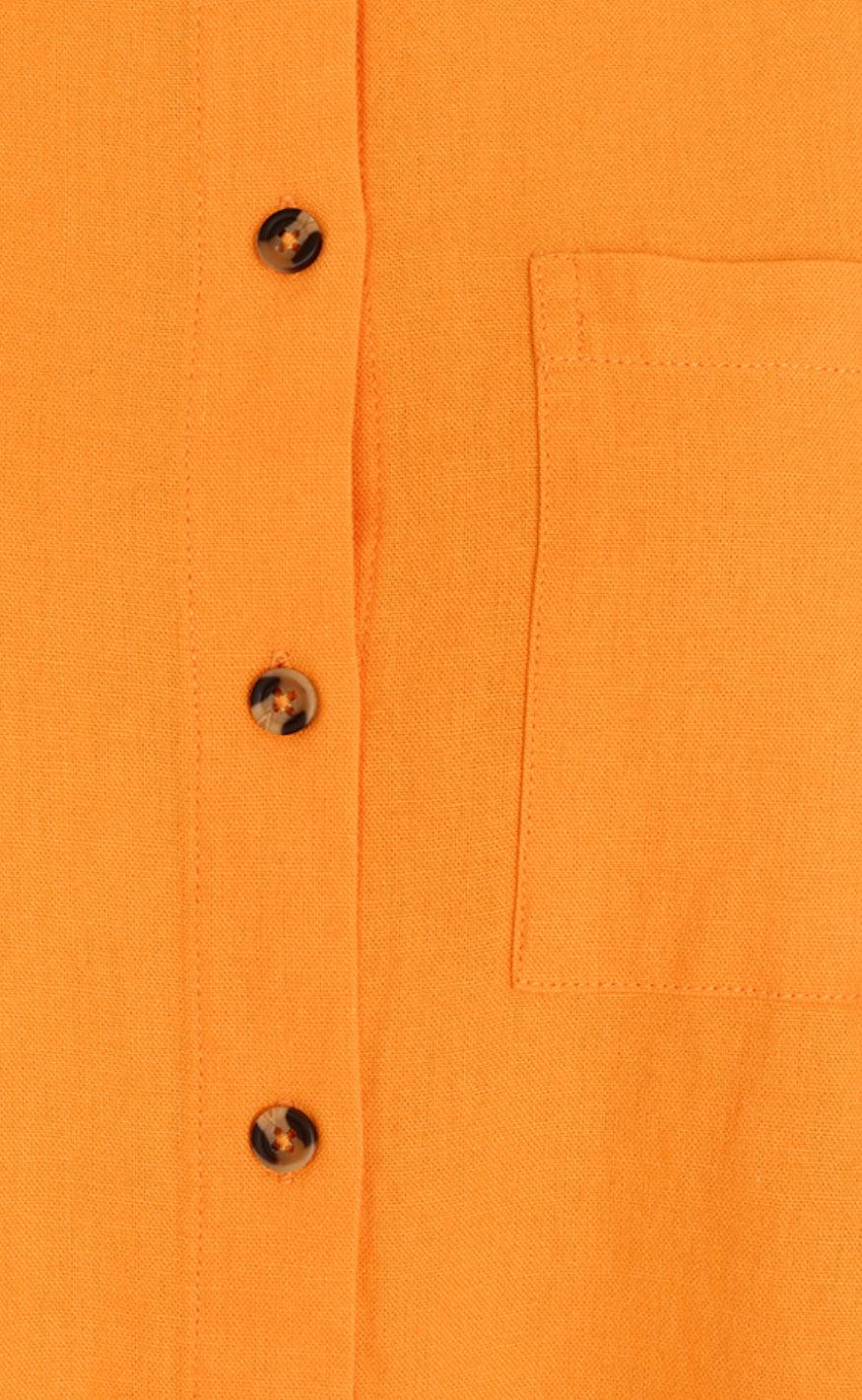 Freequent Skjorte - Lava Simple - Flame Orange