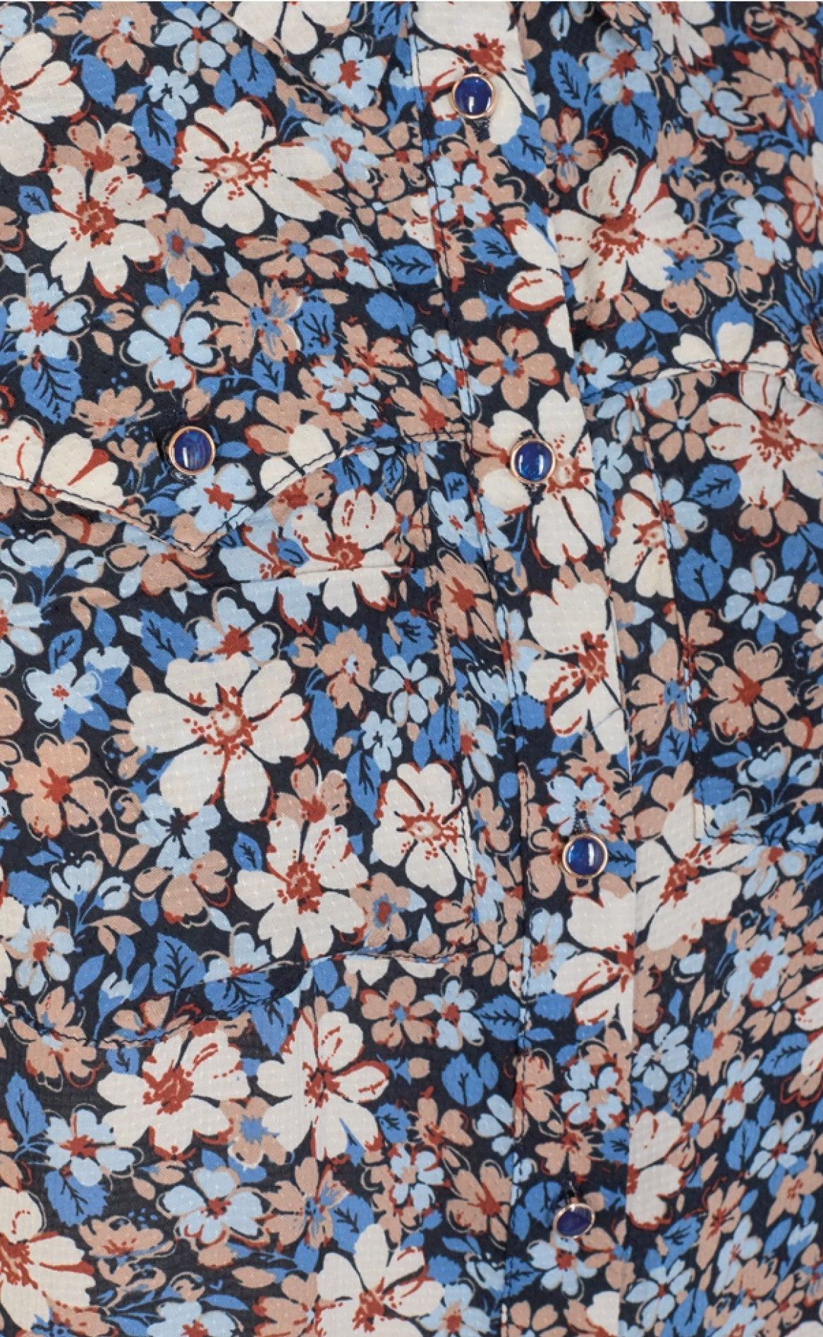 Freequent Skjorte - Regitze - Dutch Blue Mix