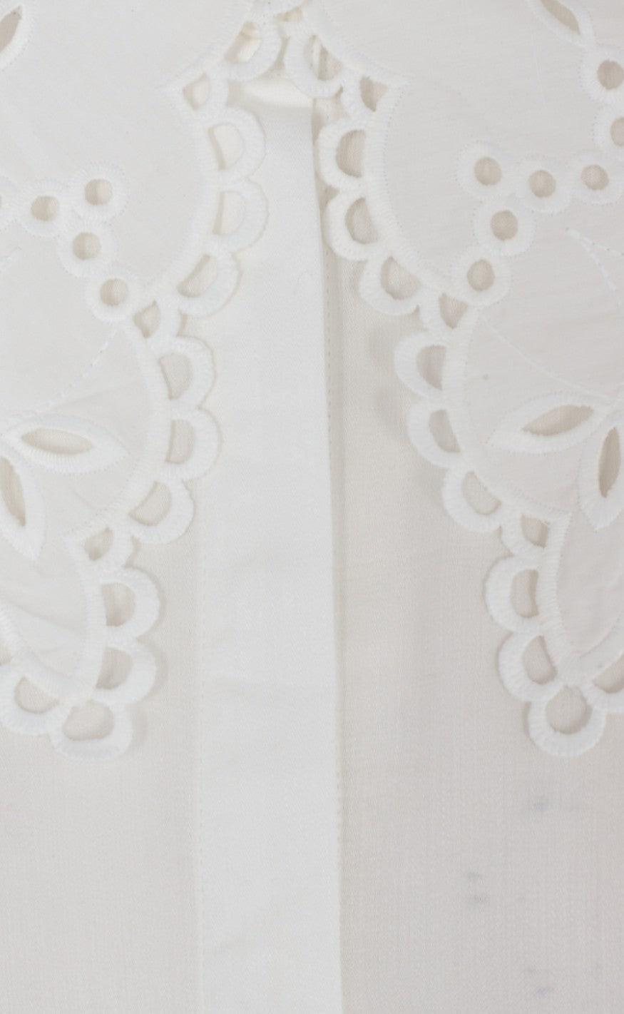 Freequent Skjorte - Ulva Embroidery - Offwhite